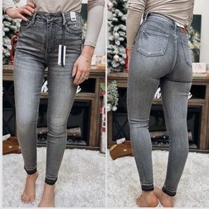 Women’s Judy Blue jeans.  NWOT.  Grey in color, freyed hem.  Size 18W.  $65.00